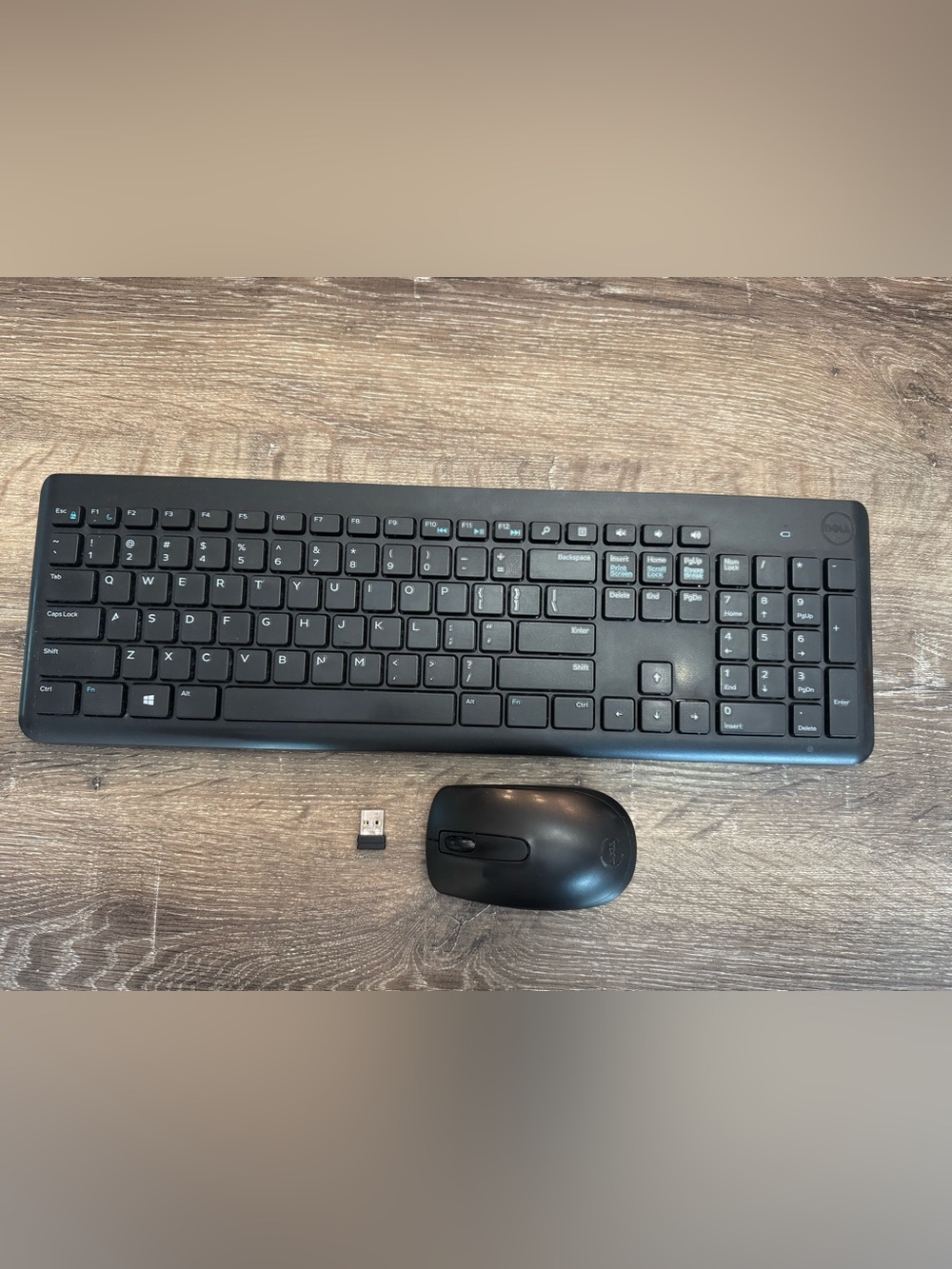 Dell Black Wireless Keyboard and Mouse Set